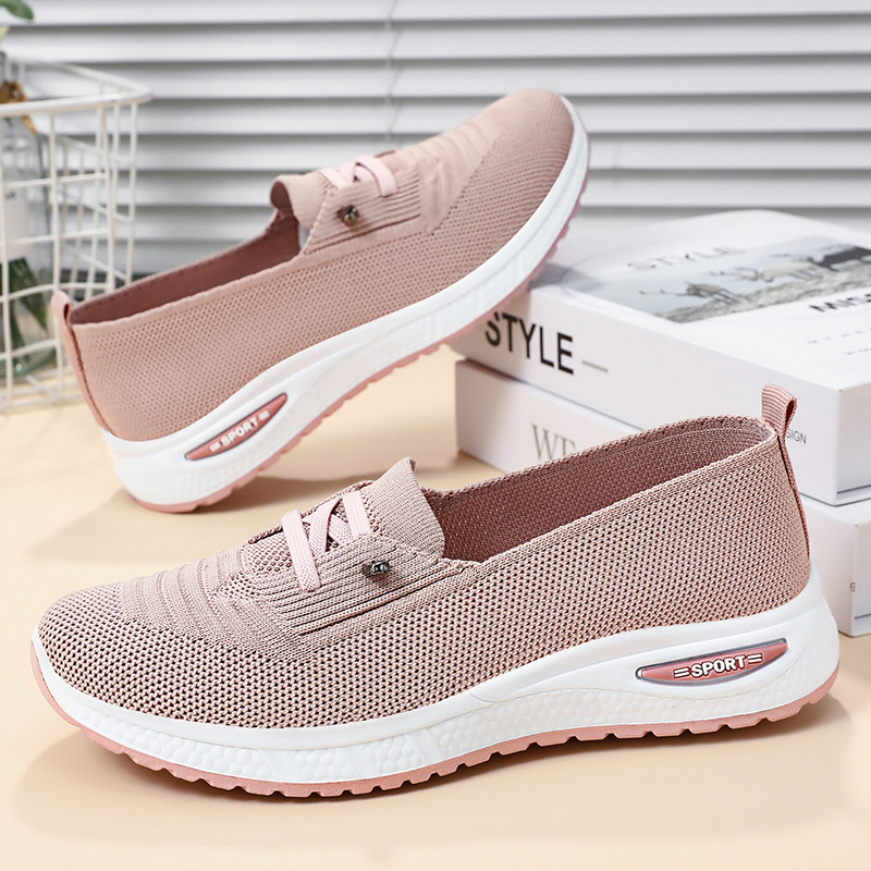 Running Gear For Women - 女性用オーバーサイズカジュアルシューズ、通気性のあるシングルシューズ、片足用布製シューズ、快適なアウトドアランニングシューズ