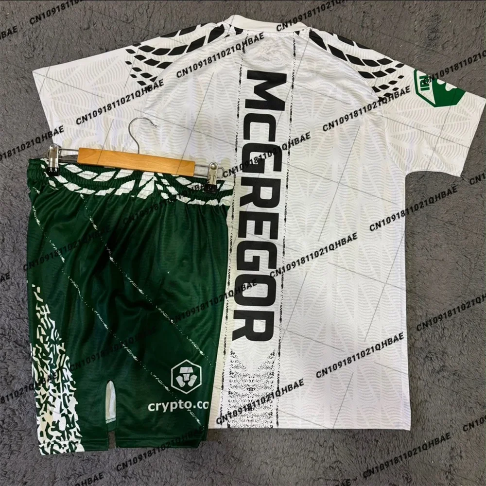 Running Gear Men - サマートップボクサーMMA八角形ケージコナーマクレガーTシャツショーツセットメンズスポーツトレーニングランニングセットスピードドライイングファイトセット