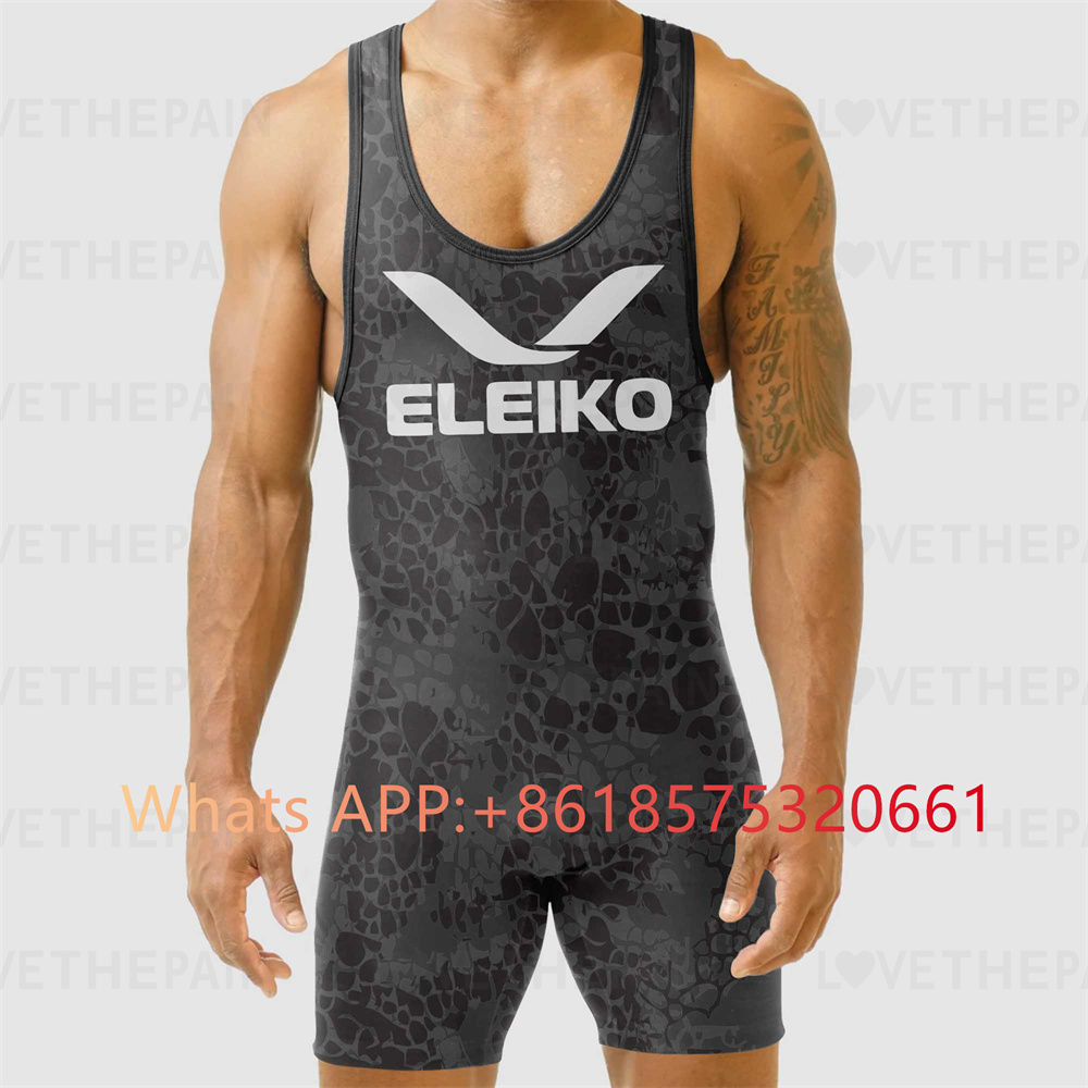 Running Gear Train - Eleiko-男性用の高度なレスリングシングレットユニフォーム、電車用の衣類、レスリングギア、ランニング、スピードスーツ、スポーツウェア、ボクシングタイツ