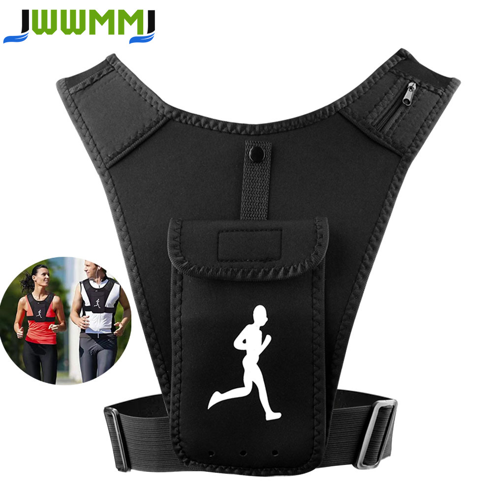 Running Gear Train - 1個入り ランニングベスト スマホホルダー 男女兼用、携帯電話＆キーポーチ、ハイドレーションベスト トレーニング用フリーワークアウトギア -