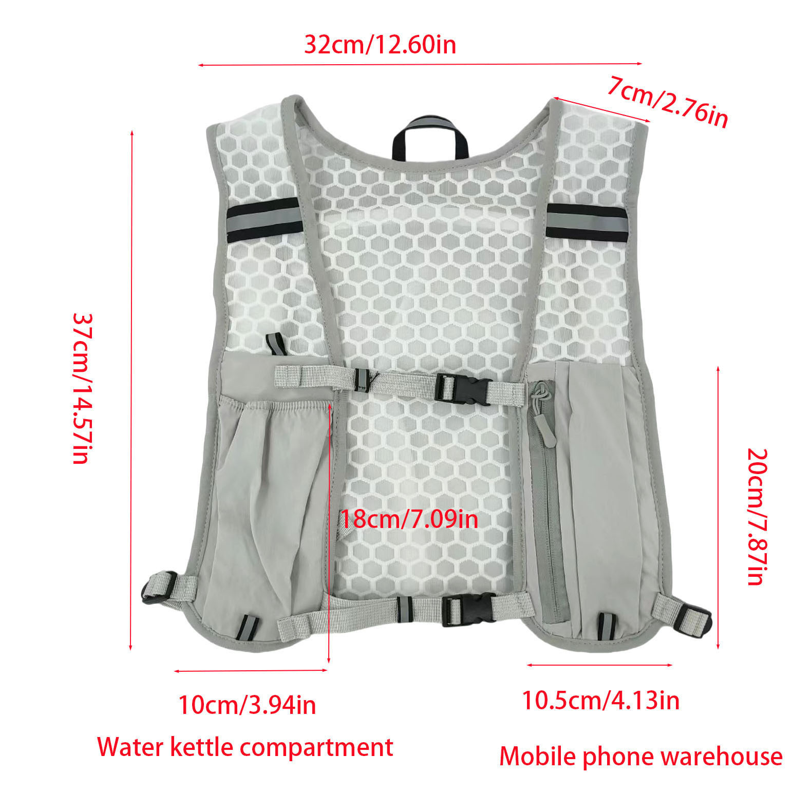 反射素材の軽量ランニングベスト（サイクリング＆スポーツ用）、 - Running Gear For Your Phone のレビューと価格