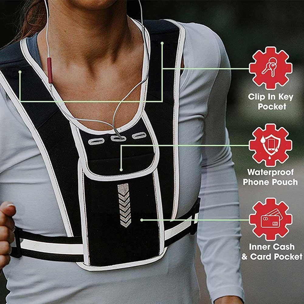 ランニングベスト電話ホルダー メンズ レディース 防水携帯電 - Running Gear Train のレビューと価格