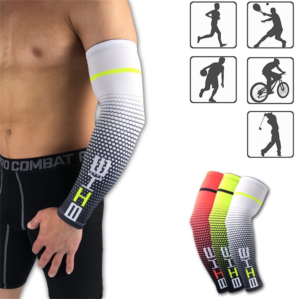 グラデーション圧縮アームスリーブ スポーツギア バスケットボ - Running Gear Autumn のレビューと価格