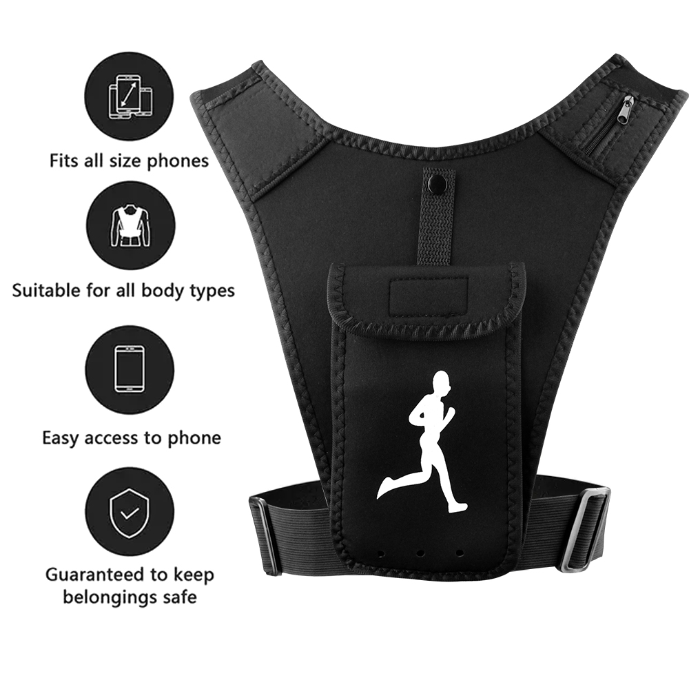 調節可能なランニングベストフォンホルダー（男女兼用）、携帯電 - Running Gear Train のレビューと価格