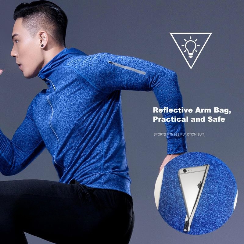 5点セット メンズ フィットネスウェア セット 速乾 ジム  - Running Gear Autumn のレビューと価格