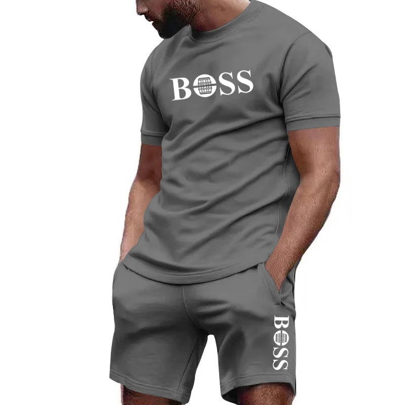 2026夏メンズツーピースメッシュトラックスーツ、半袖Tシャ - Running Gear Men のレビューと価格