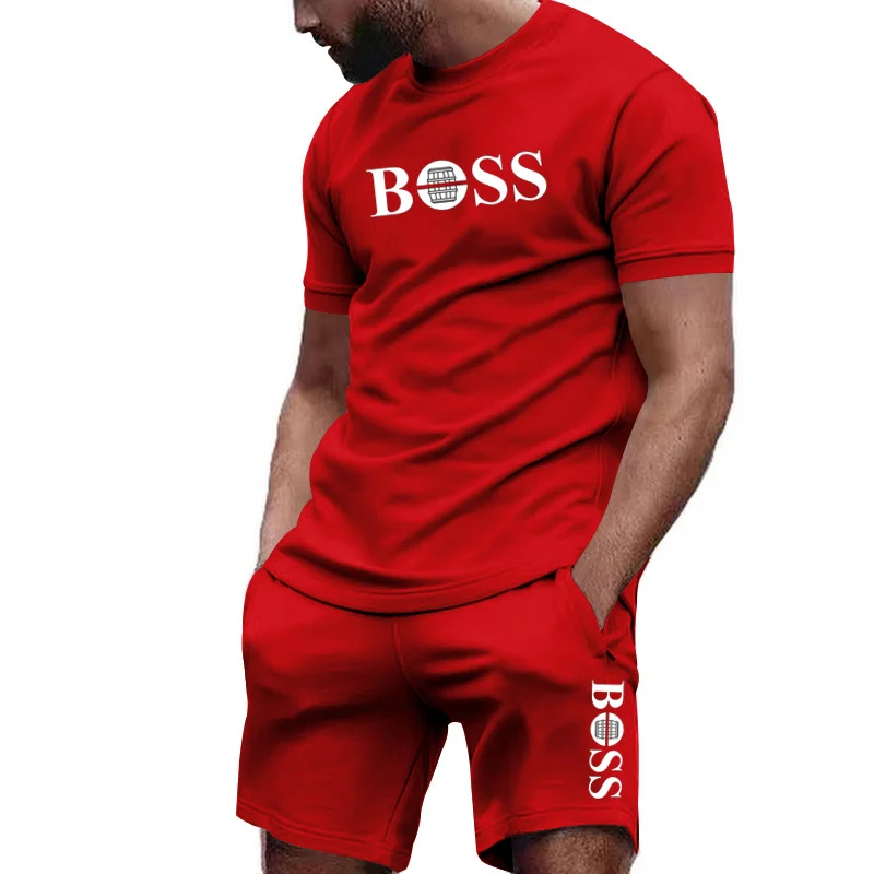2026夏メンズツーピースメッシュトラックスーツ、半袖Tシャ - Running Gear Men のレビューと価格