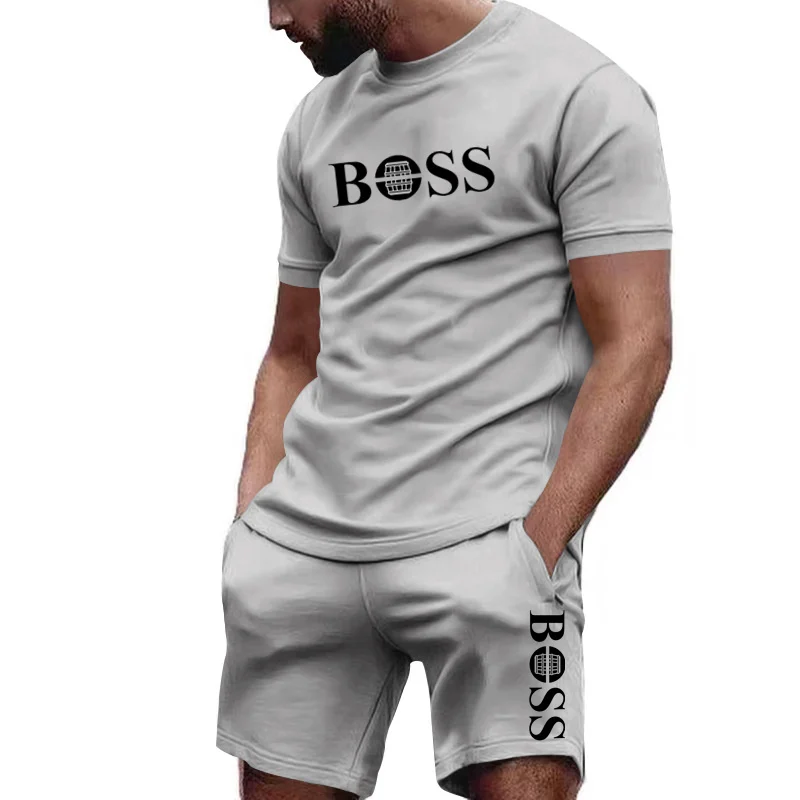 2026夏メンズツーピースメッシュトラックスーツ、半袖Tシャ - Running Gear Men のレビューと価格