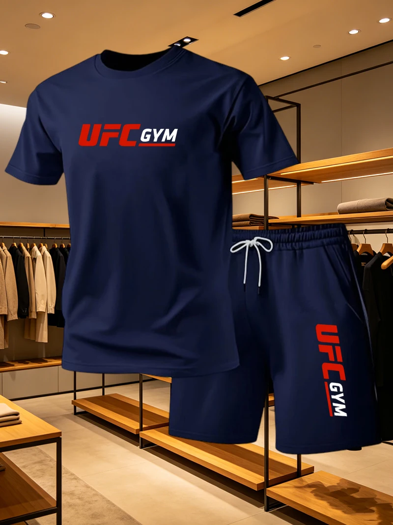 メンズファッション Tシャツ ショートパンツ UFC カジュ - Running Gear Men のレビューと価格
