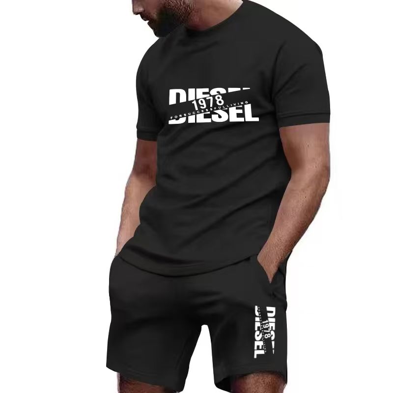 2026年新作夏メンズTシャツ+ショートパンツセット、プリン - Running Gear Men のレビューと価格