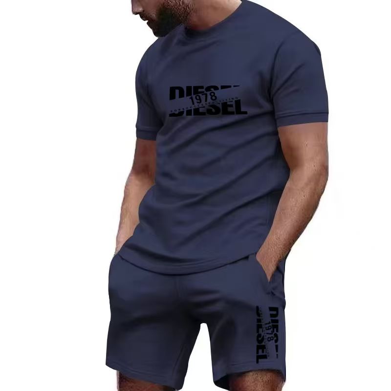 2026年新作夏メンズTシャツ+ショートパンツセット、プリン - Running Gear Men のレビューと価格