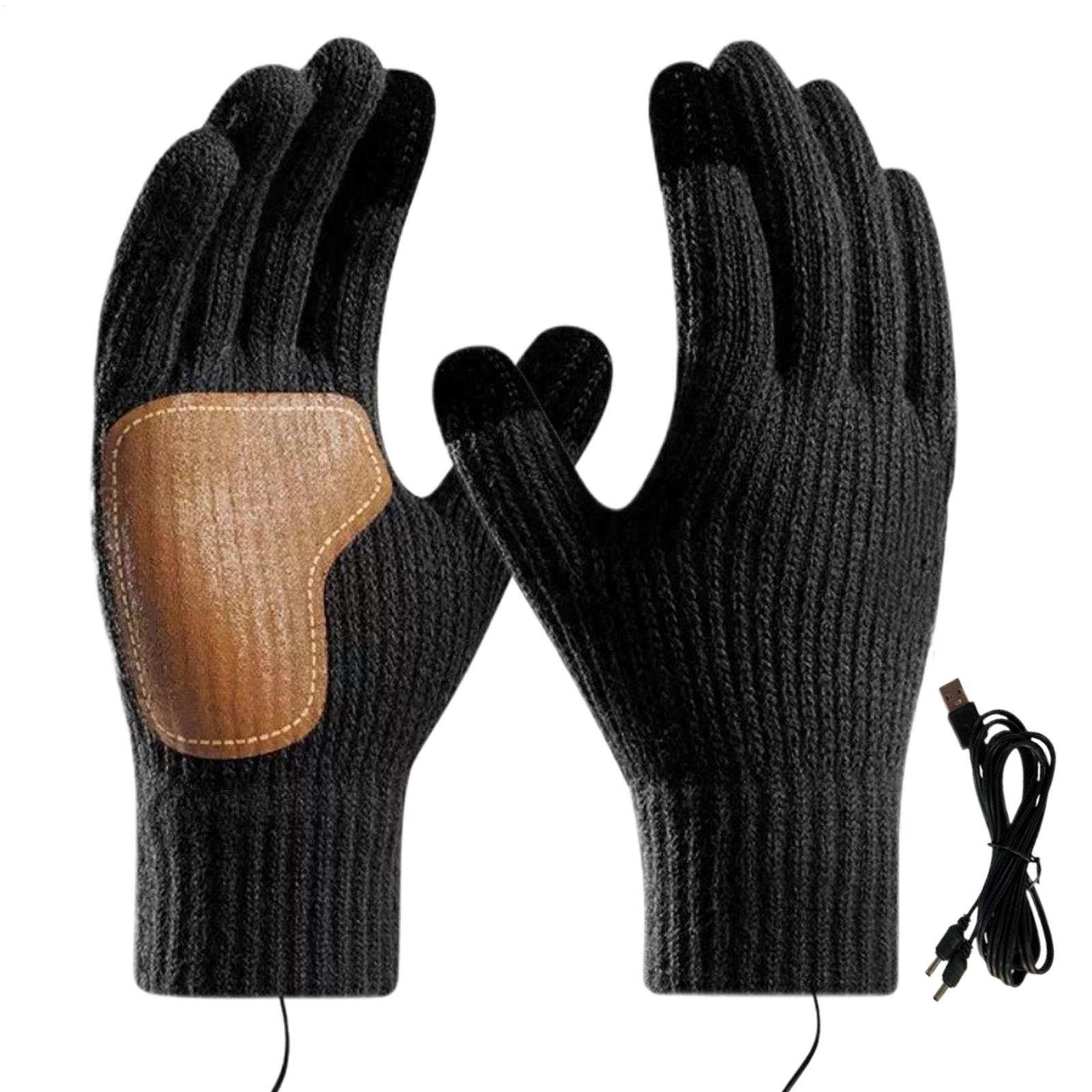 タッチスクリーン付きUSB加熱グローブ、スキー、ランニング用 - Running Gear Cold Weather Men のレビューと価格