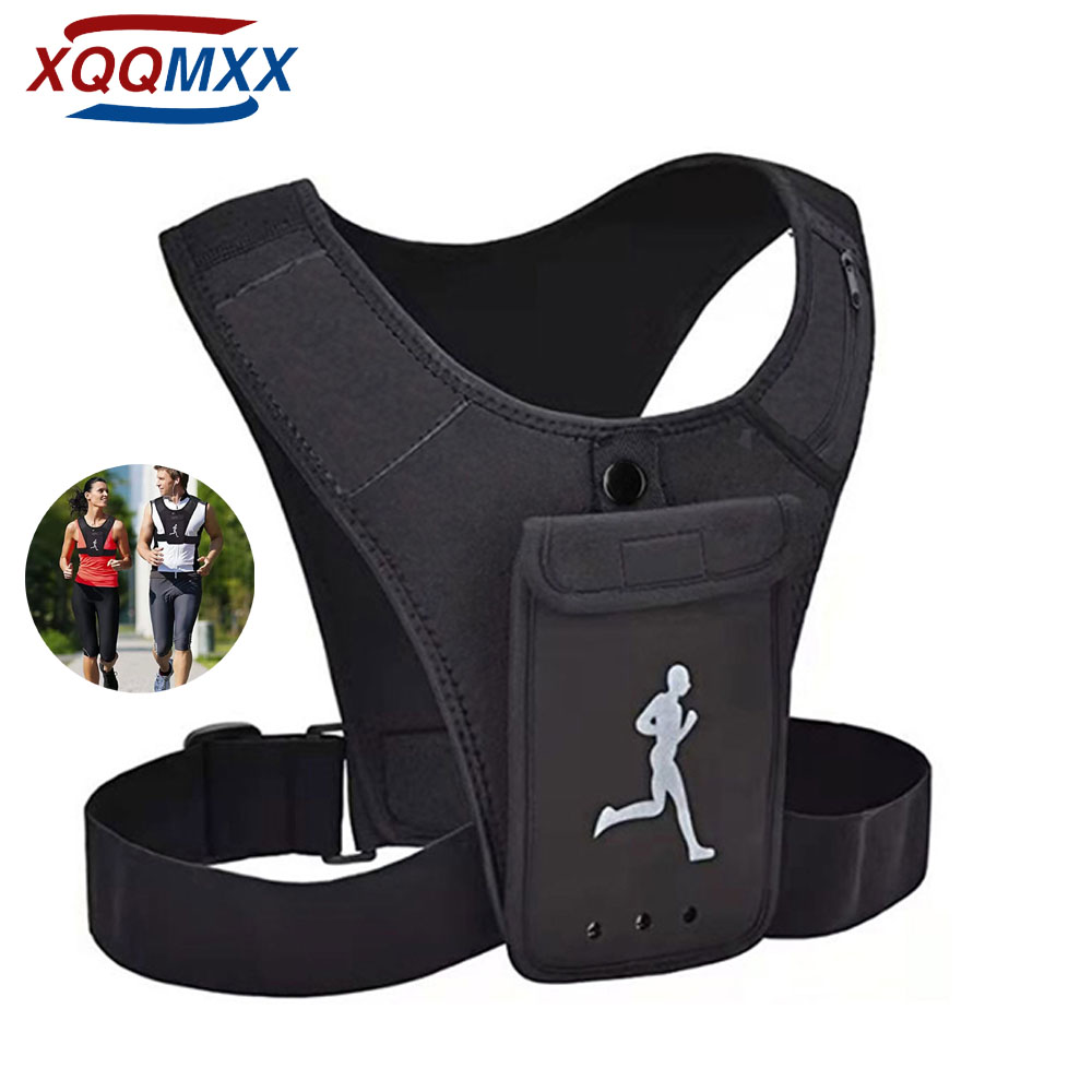 Xqqmxx-男性と女性のためのランニングベスト、電話ホルダ - Running Gear Train のレビューと価格