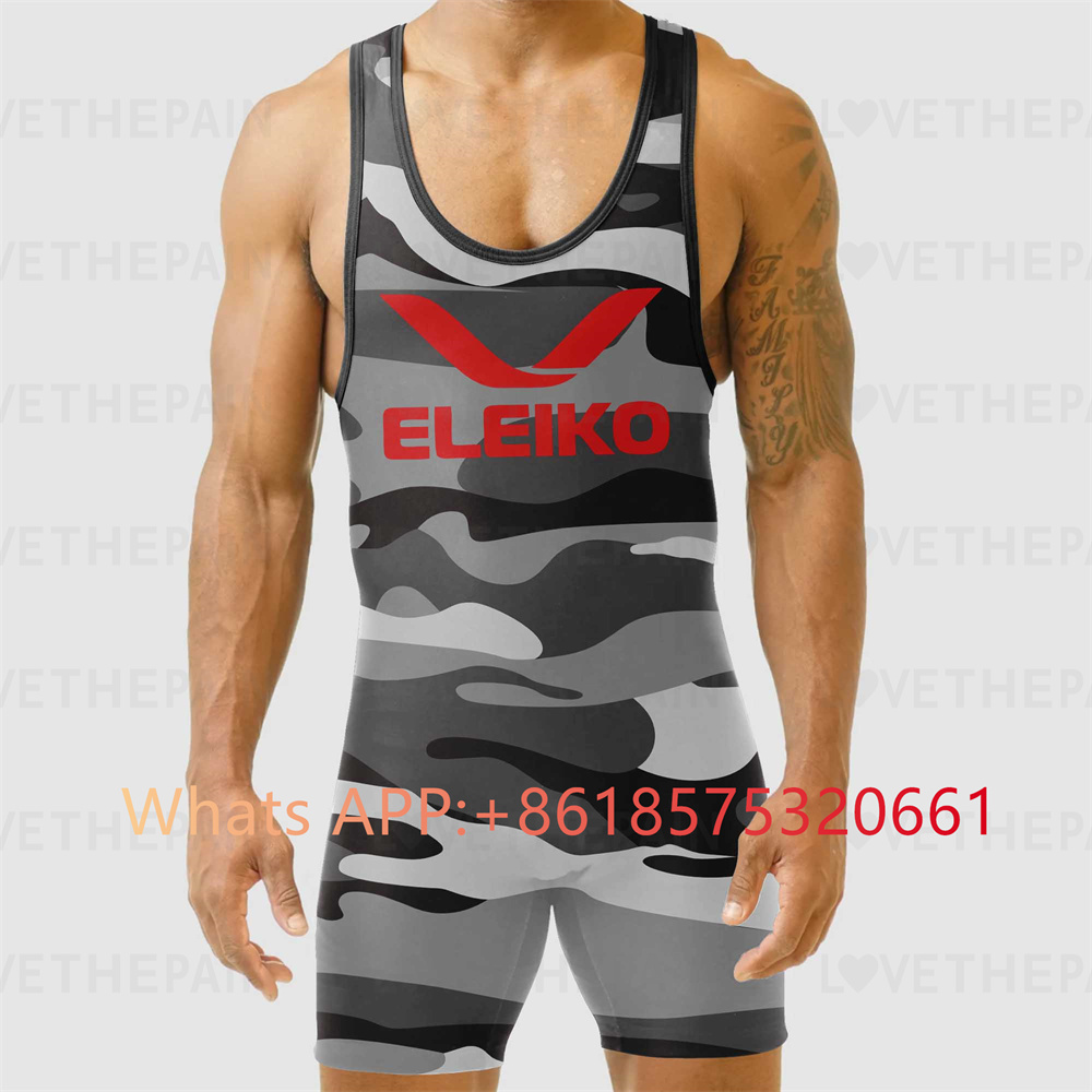 Eleiko-男性用の高度なレスリングシングレットユニフォー - Running Gear Train のレビューと価格