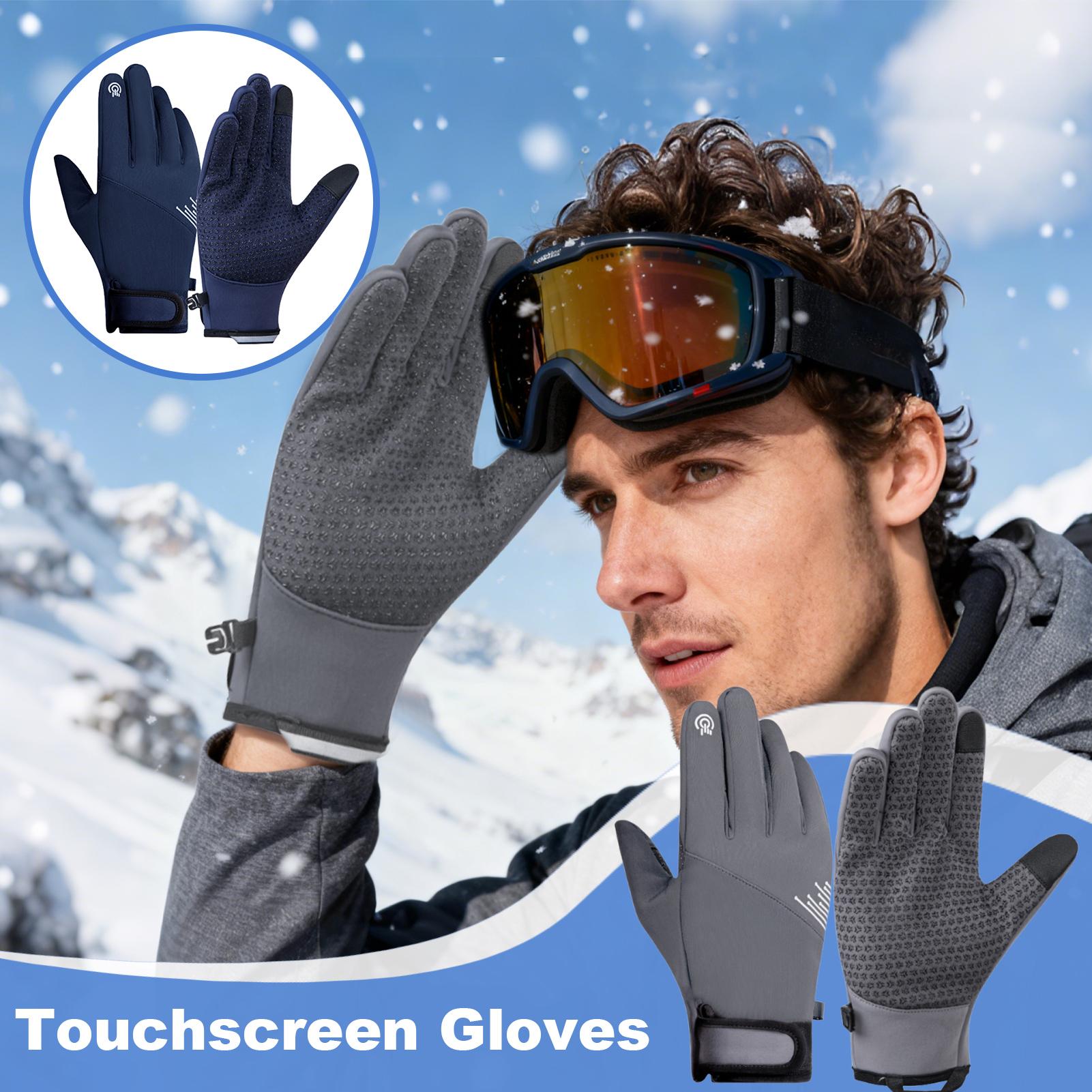 冬用手袋 メンズ 防風 タッチスクリーン対応 寒さ対策 スノ - Running Gear Cold Weather Men のレビューと価格