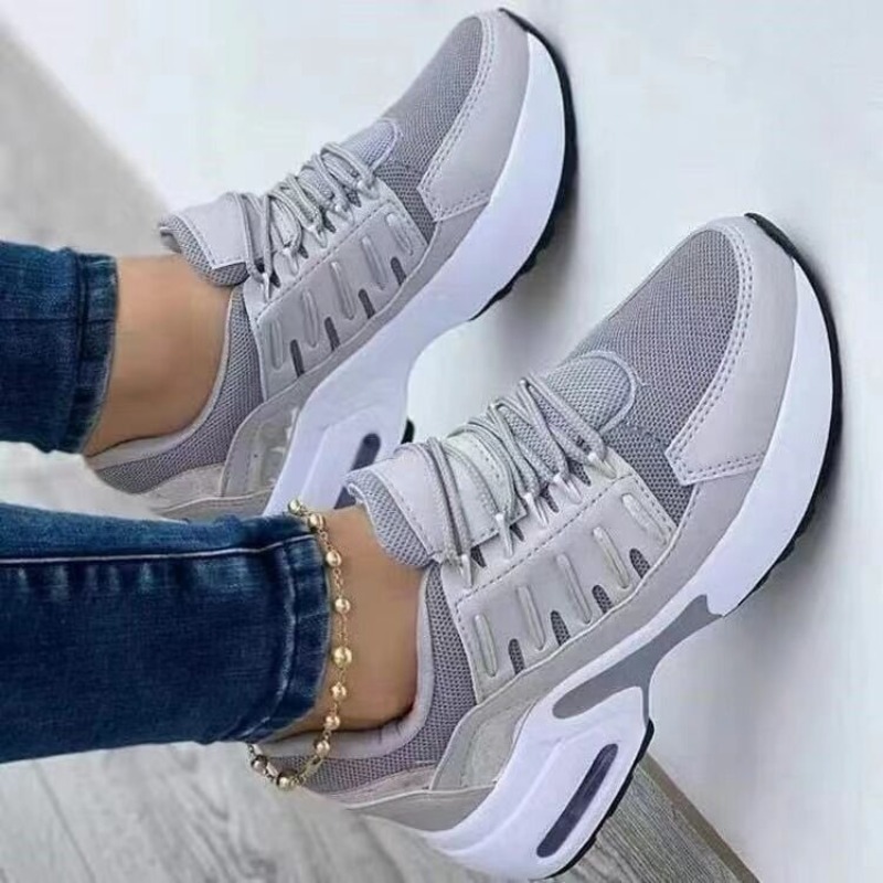 レディースファッションスニーカープラットフォームエアクッショ - Running Gear For Women のレビューと価格